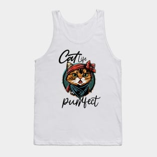 Cat Life Is Purrfect Tank Top